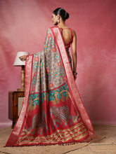 Printed Art-Tusser Saree